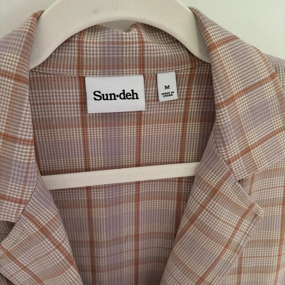 Aritzia Sunday Best Tuesday Shirt Cropped Polo Top Size M Academia Preppy - Picture 2 of 7